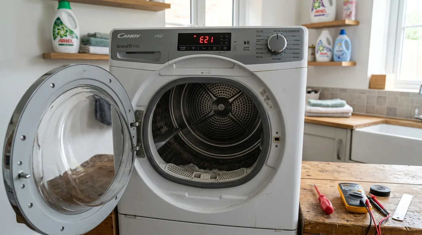 découvrez comment identifier et résoudre facilement l'erreur e21 sur votre sèche-linge candy grâce à notre guide pratique et astuces de dépannage.