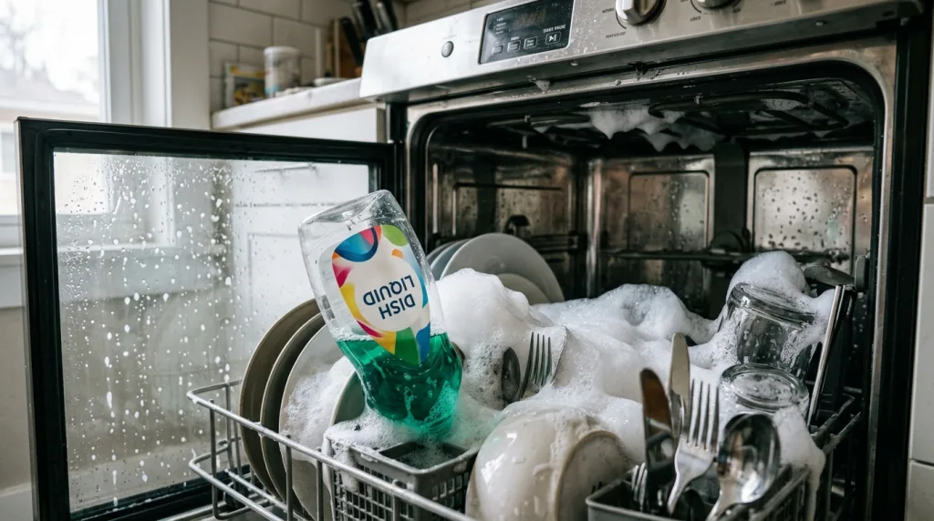 découvrez les dangers d'utiliser du liquide vaisselle dans le lave-vaisselle et apprenez les bonnes pratiques pour éviter d'endommager votre appareil.