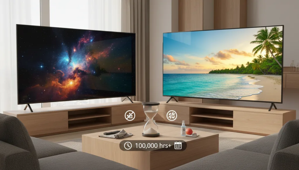 découvrez les différences de durée de vie entre les écrans oled et qled, ainsi que des conseils essentiels pour bien entretenir votre téléviseur et prolonger sa performance.