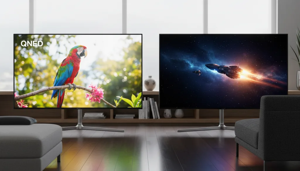 découvrez les différences entre les technologies d'écran qned et oled pour choisir la tv qui correspond le mieux à vos besoins en qualité d'image et performances.